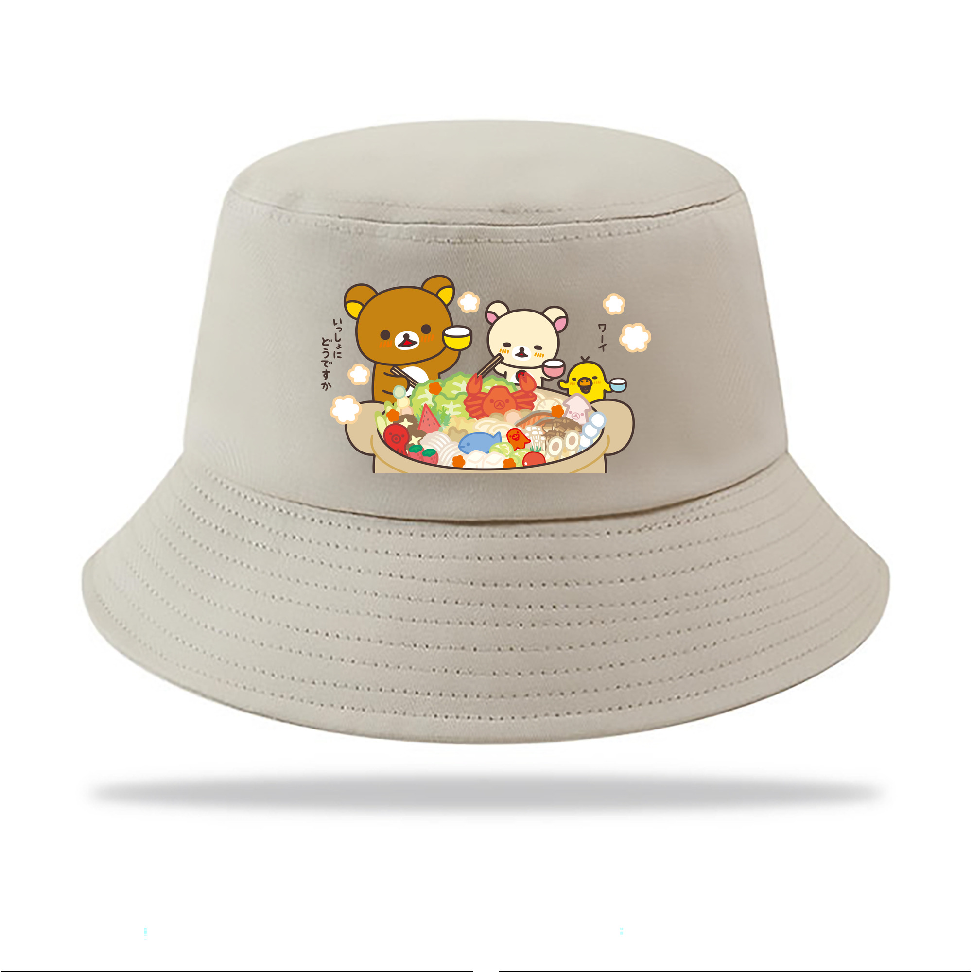 （画像用） リラックマ リラックマ キイロイトリ Rilakkuma Korilakkuma Kiiroitori アウトドア日除けバケットハット